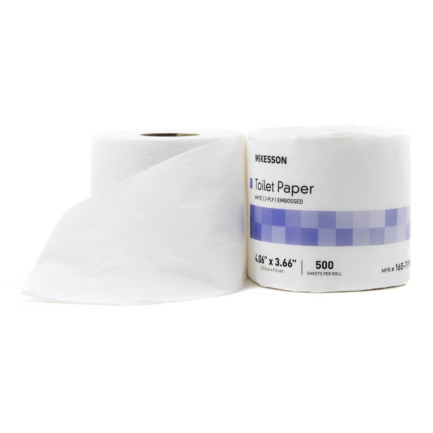 Toilet Paper Tissue 2 Ply White 165-TP500 Up to 500 Sheets 15 Rolls